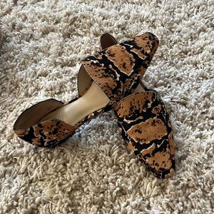 Vince Camuto Cow Hair Print VC-Kordie3 8.5 39 Mule 152745 Leopard New